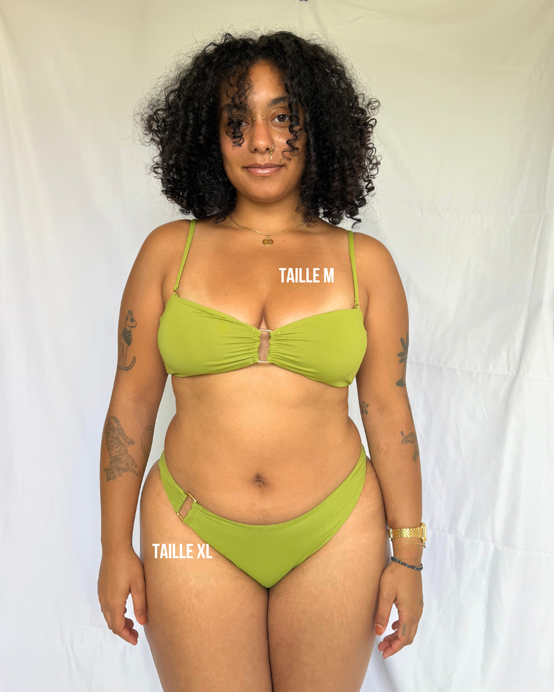 Mélua bandeau (bretelles amovibles) - Vert coco