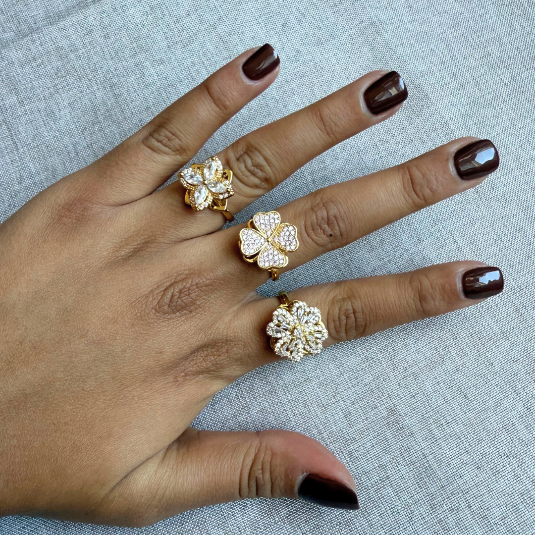 Bague Anti Stress Chloé (Doré)