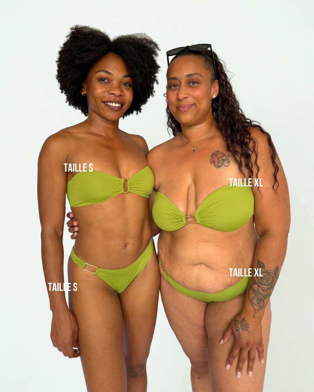 Mélua bandeau (bretelles amovibles) - Vert coco