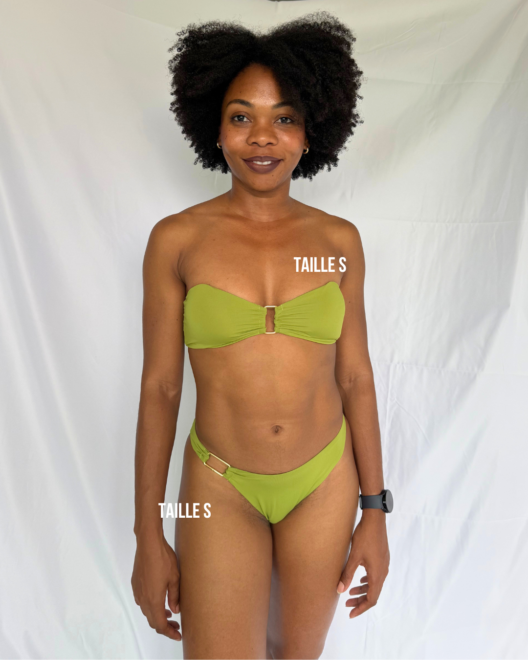 Mélua bandeau (bretelles amovibles) - Vert coco