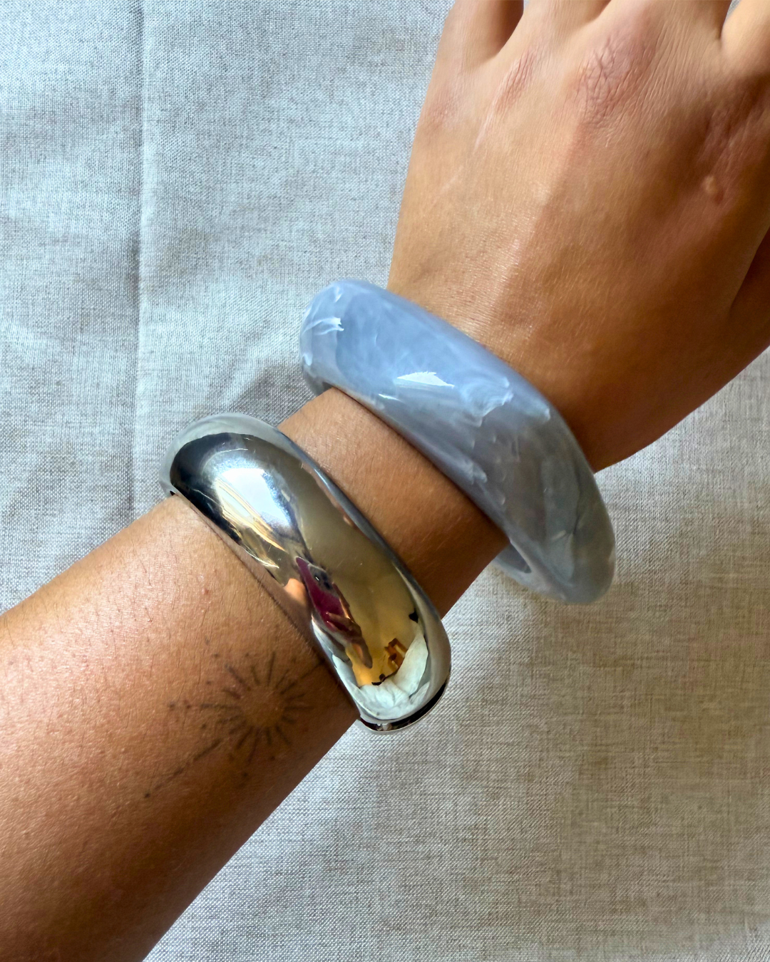 Bracelet Bangle (argent)