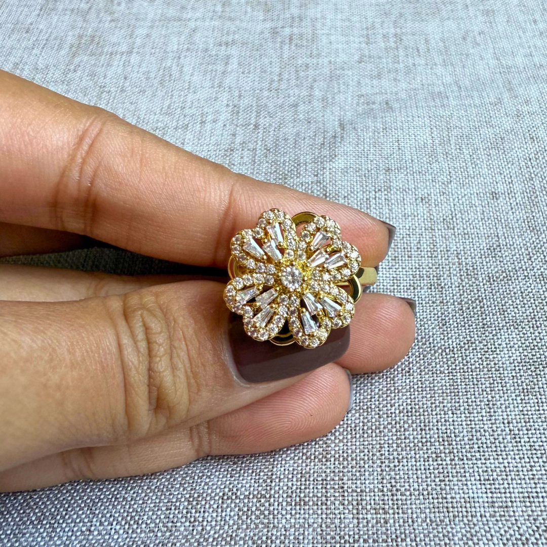 Bague Anti Stress Cylia (Doré)