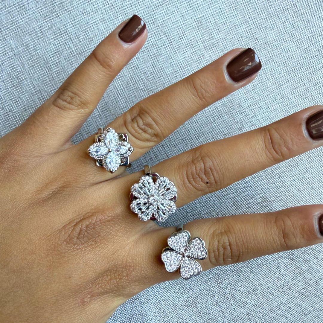 Bague Anti Stress Cylia (Argenté)