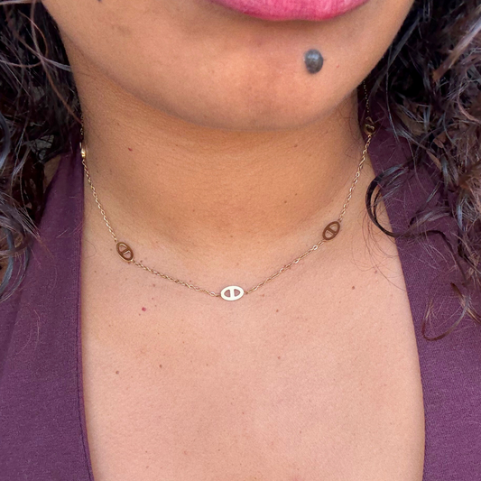 Collier Tayeba (Doré et Argenté)