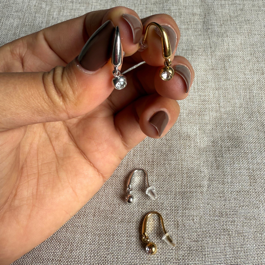 Boucles d’oreilles Oïhana (doré ou argenté)